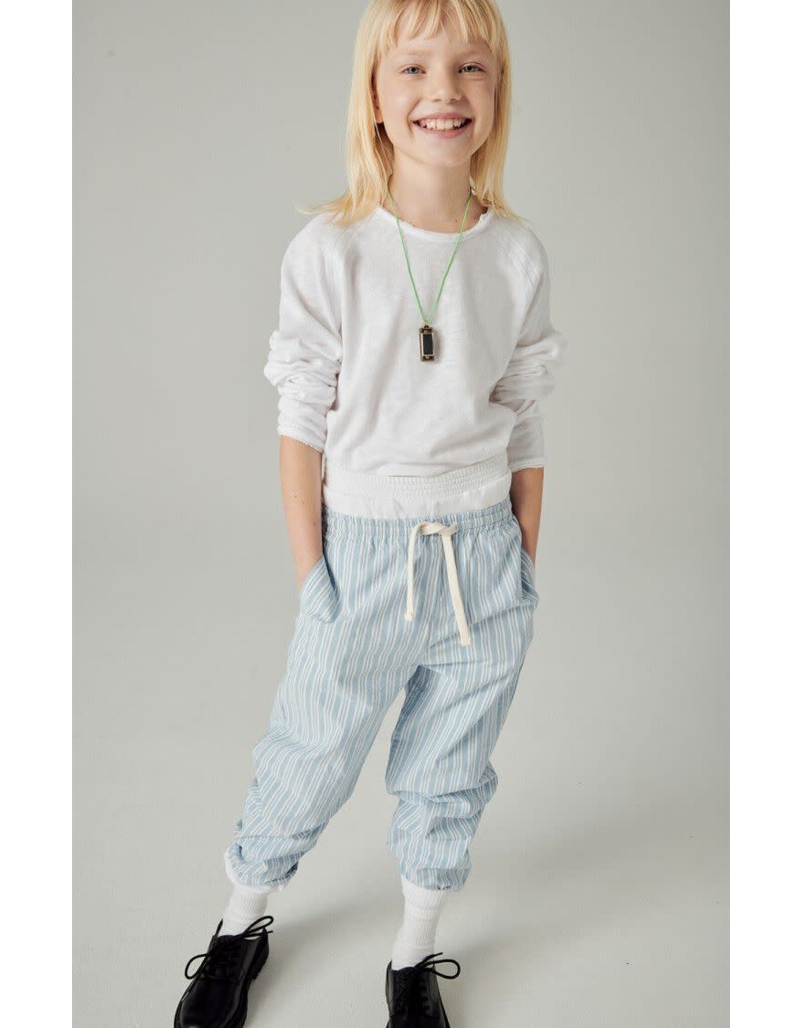 American Vintage t-shirt sonoma wit lange mouw