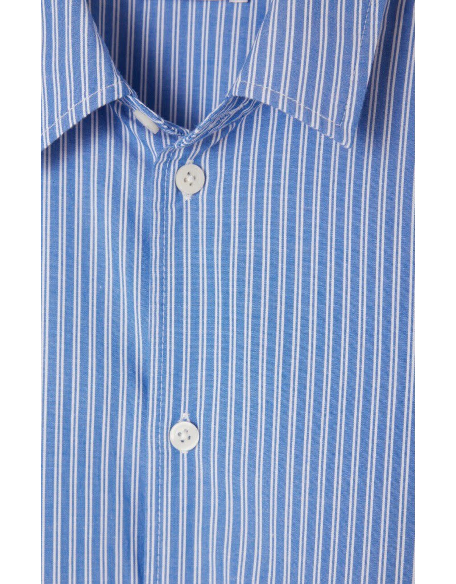 American Vintage hemd zatybay gestreept blauw wit