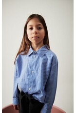 American Vintage hemd zatybay gestreept blauw wit