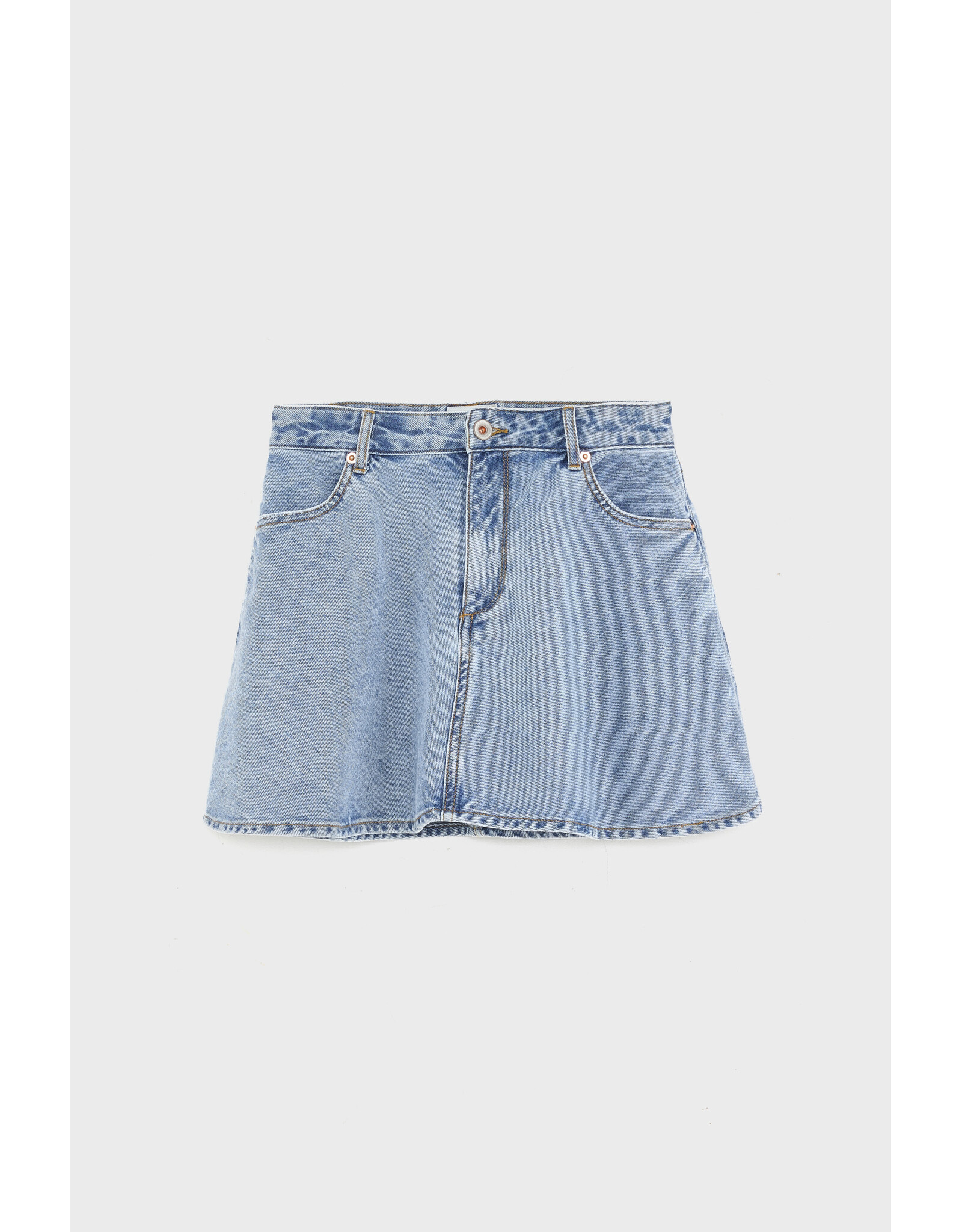 Bellerose rok jeans Pecan mid blue bleach