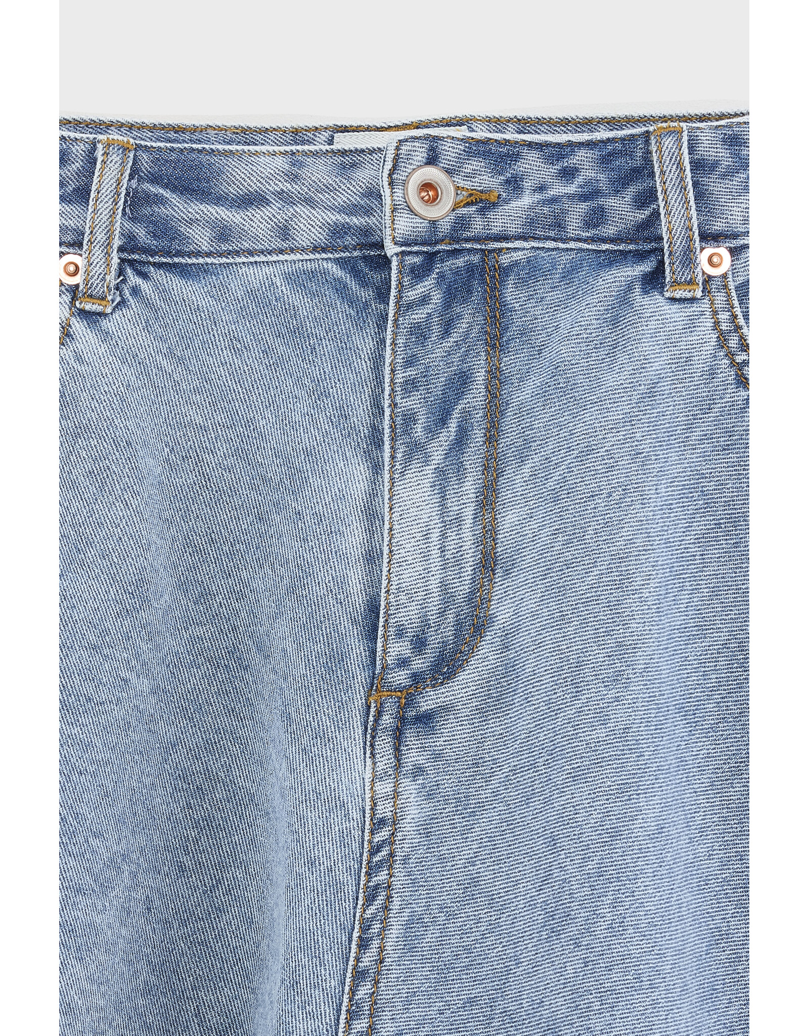 Bellerose rok jeans Pecan mid blue bleach