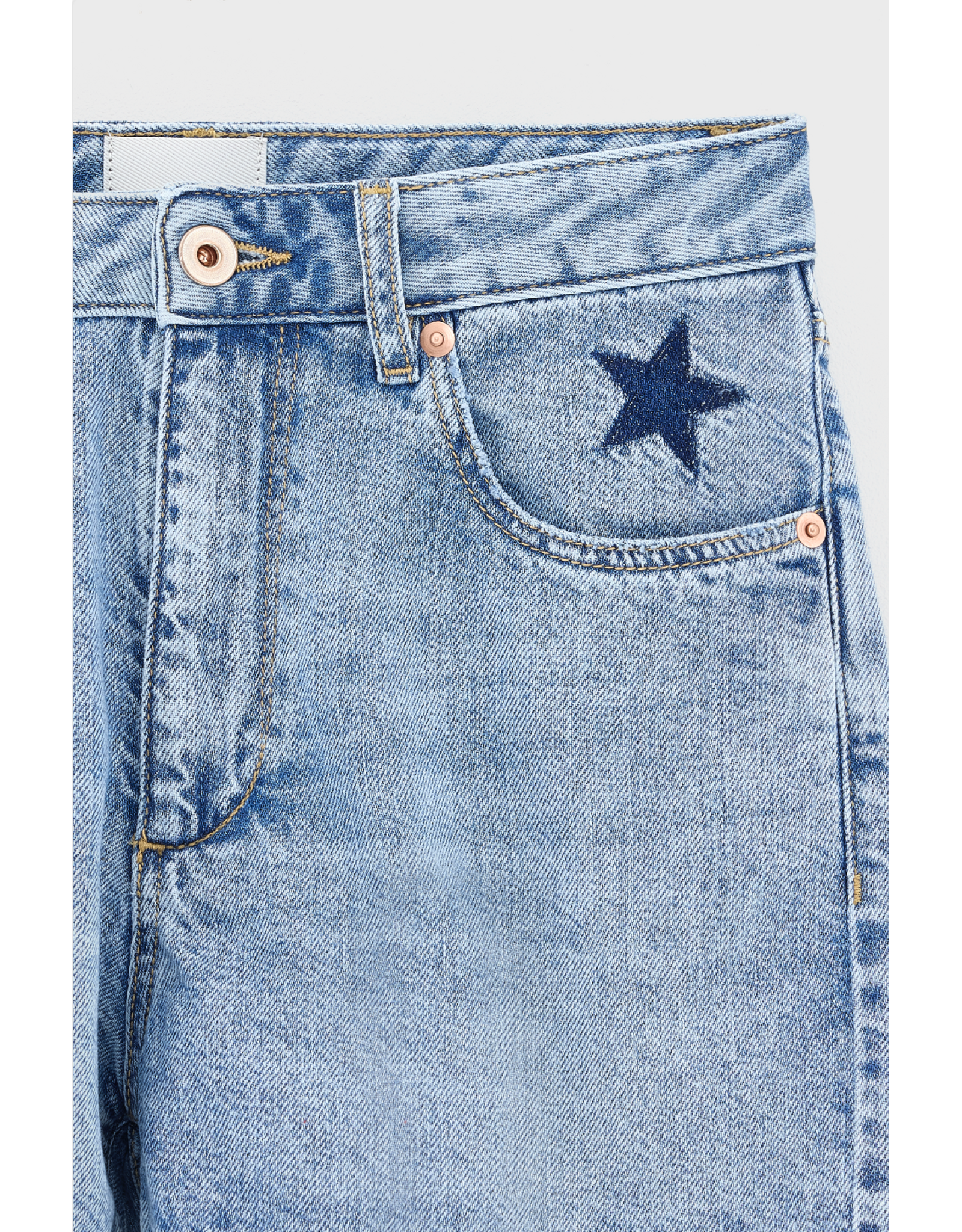Bellerose jeans short Kyle blue bleach
