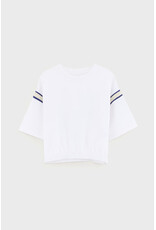 Bellerose T-shirt cropped Casel wit