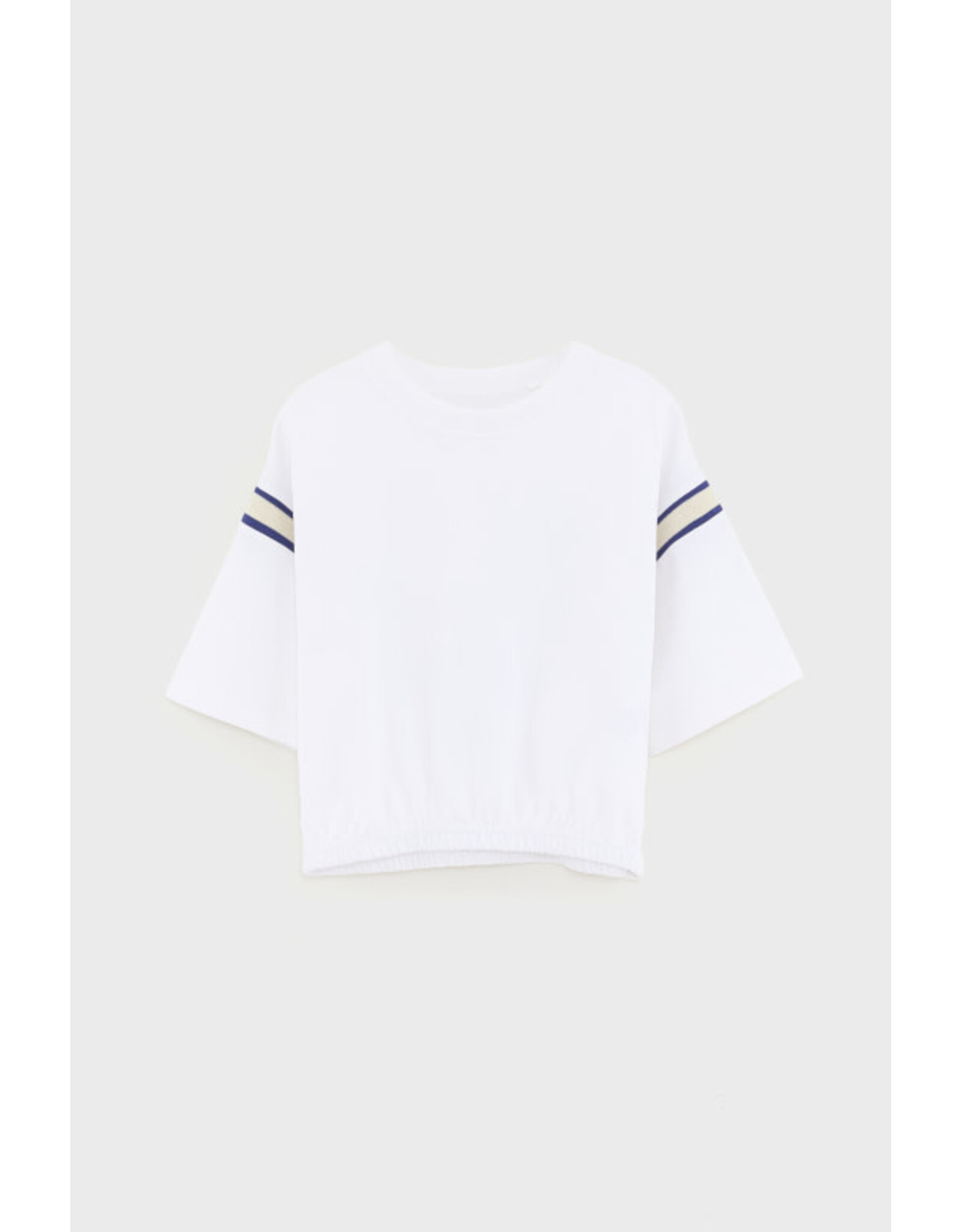 Bellerose T-shirt cropped Casel wit