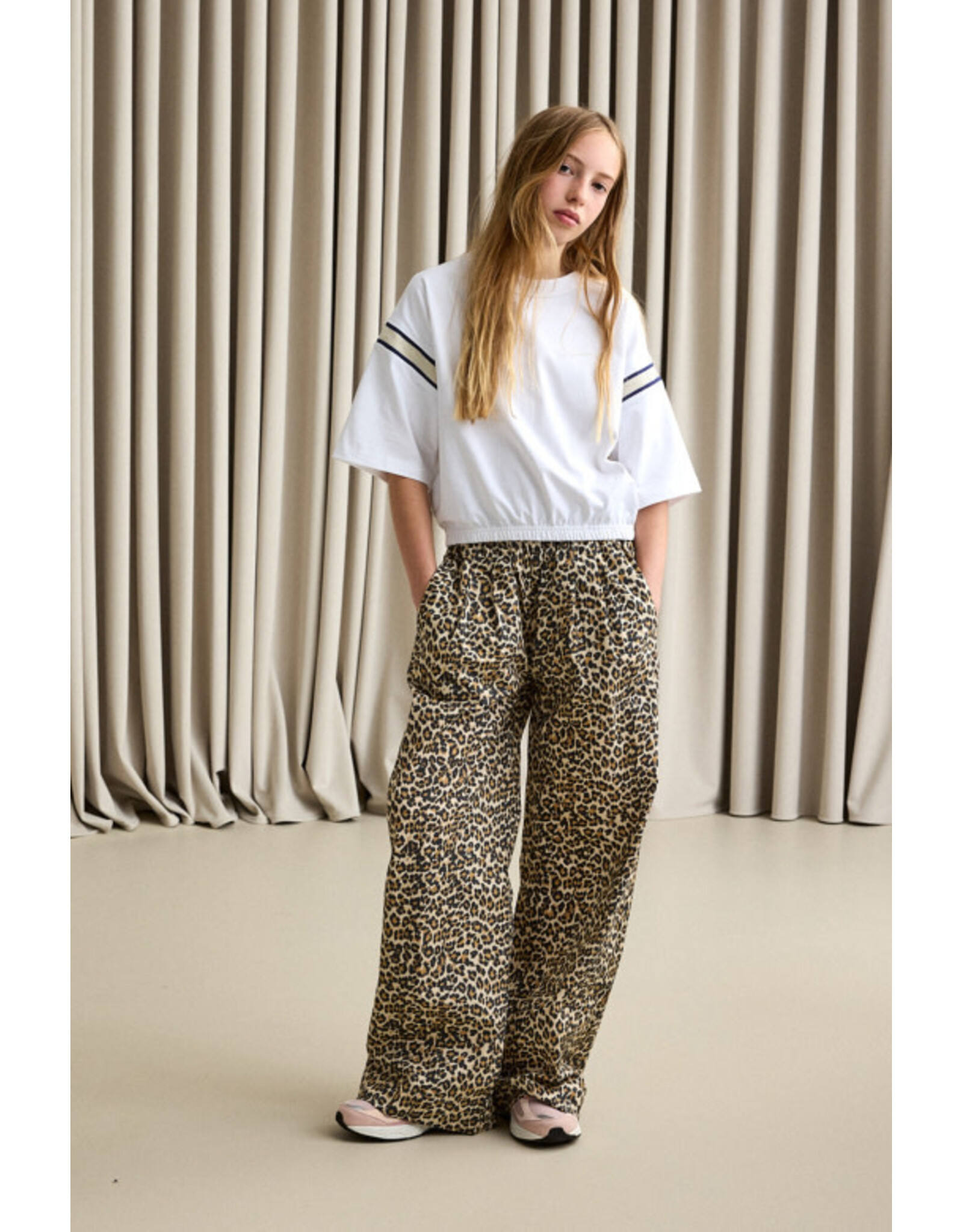 Bellerose T-shirt cropped Casel wit