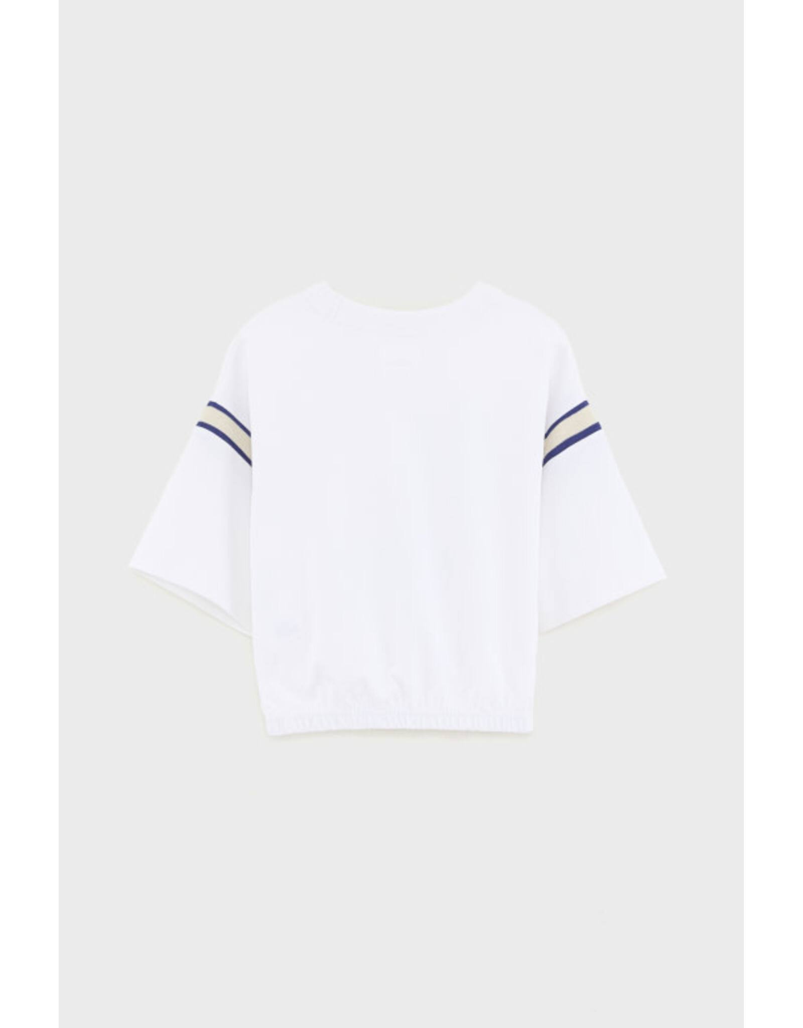 Bellerose T-shirt cropped Casel wit