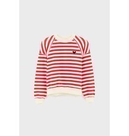 Bellerose sweater Fanchi rood wit gestreept