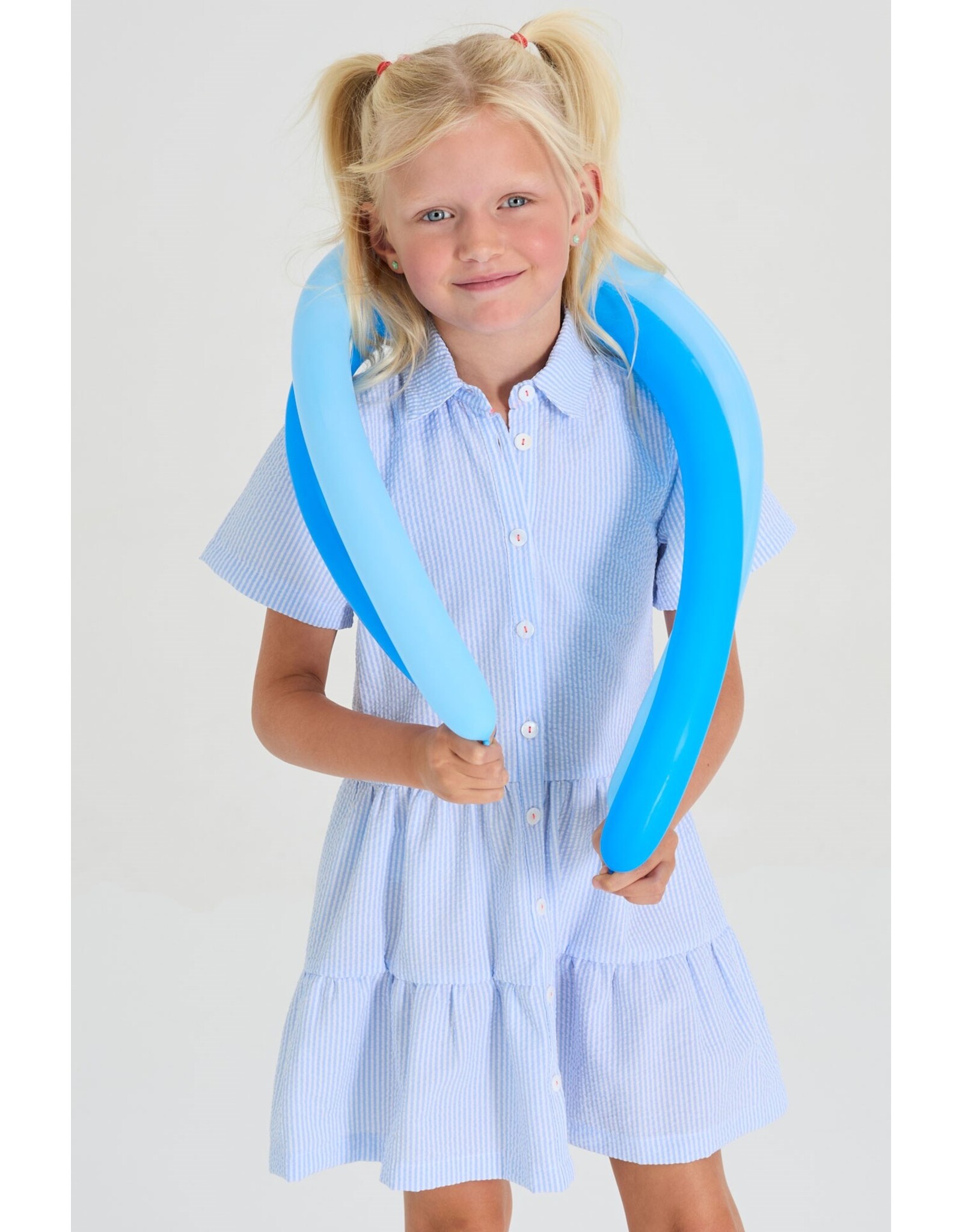 Blue Bay jurk Callie white blue