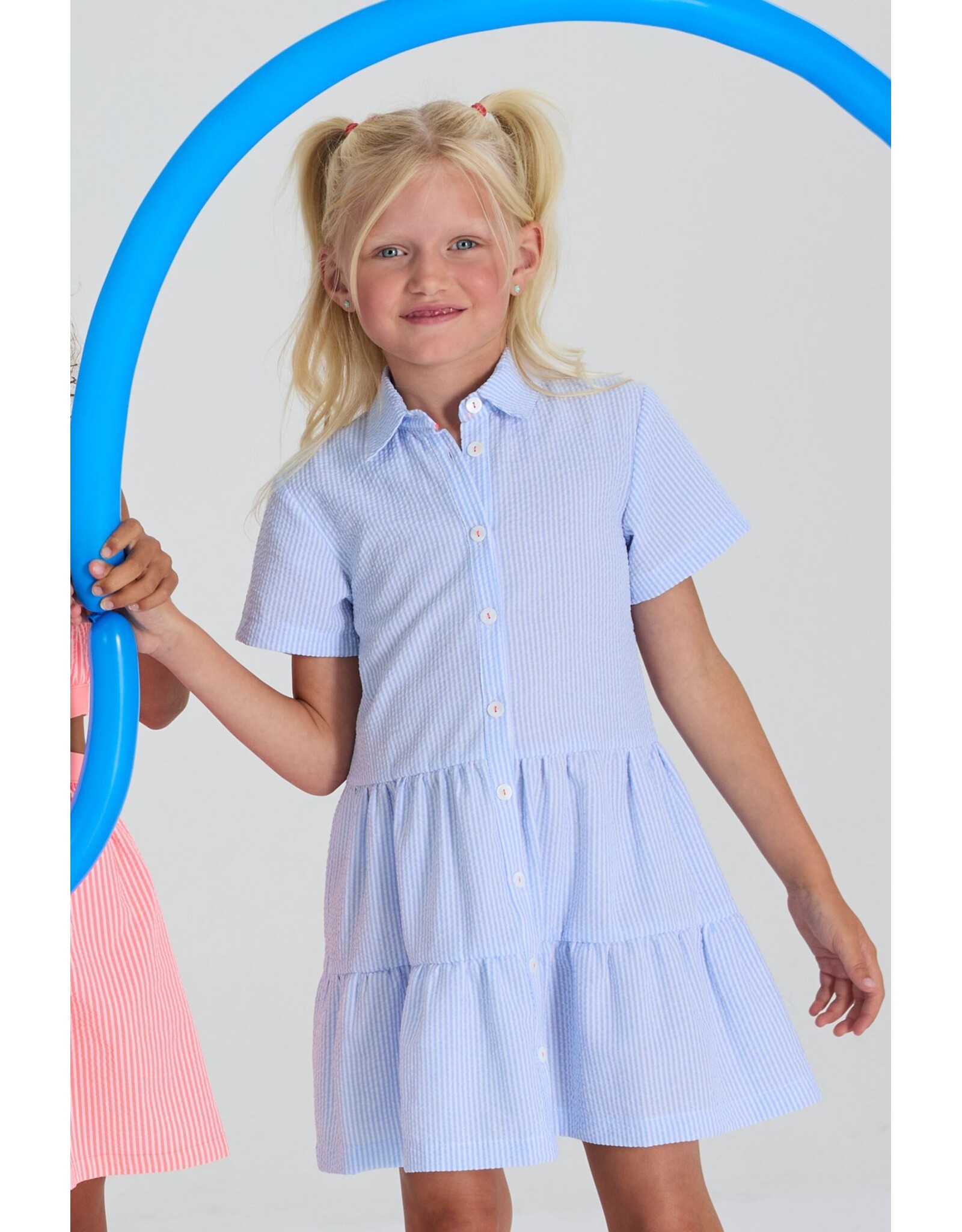 Blue Bay jurk Callie white blue