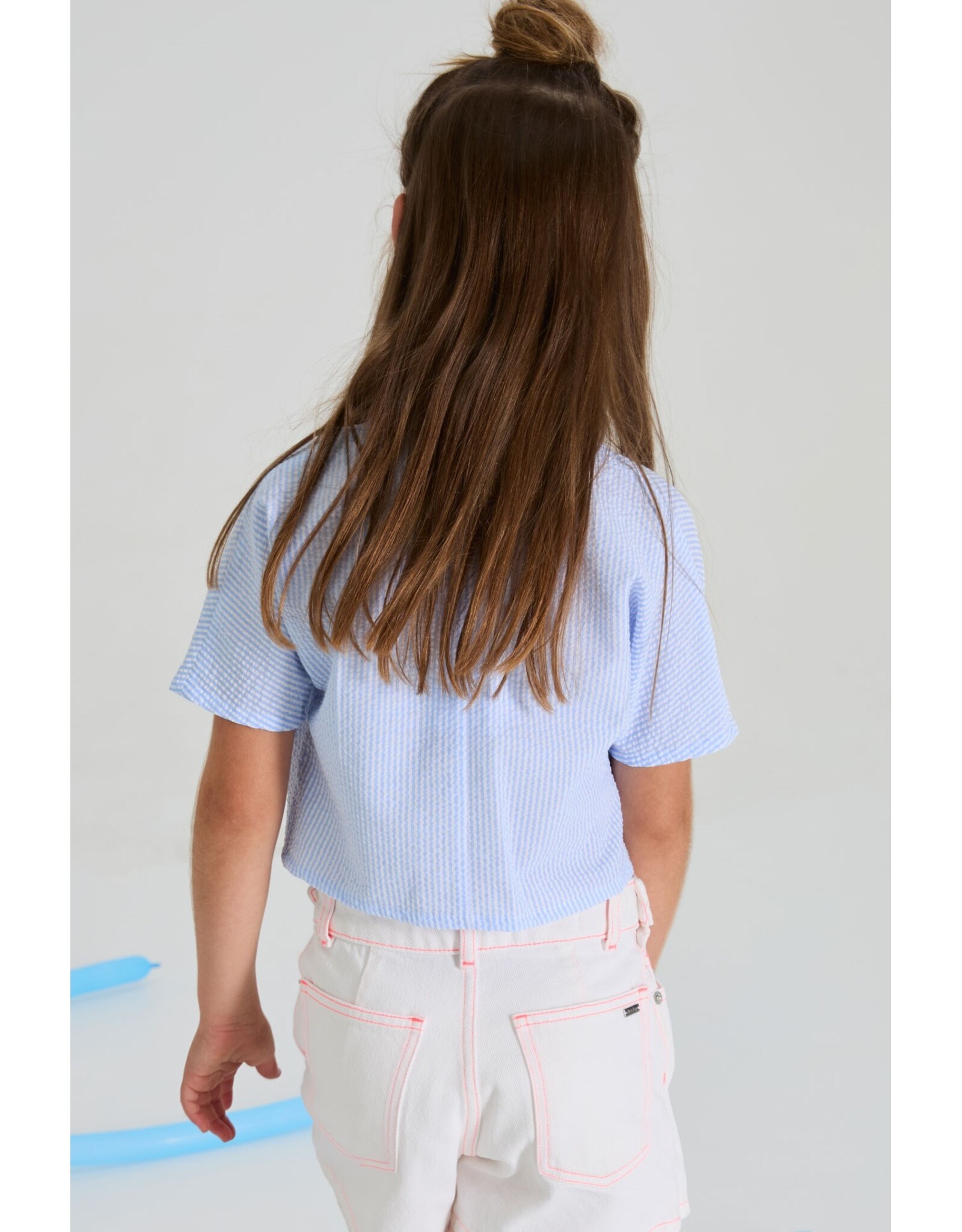 Blue Bay blouse Beatrice white blue