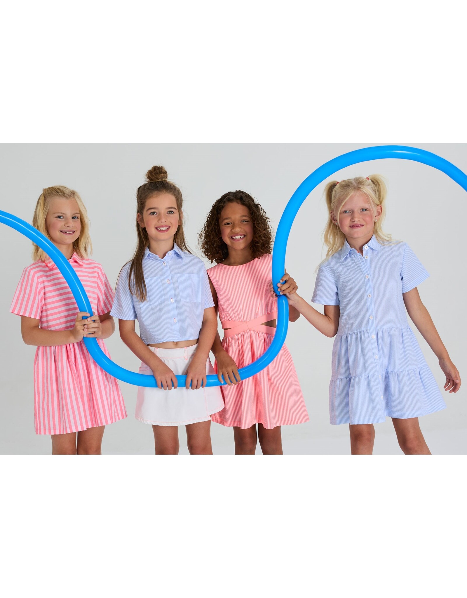 Blue Bay jurk Carmen pink