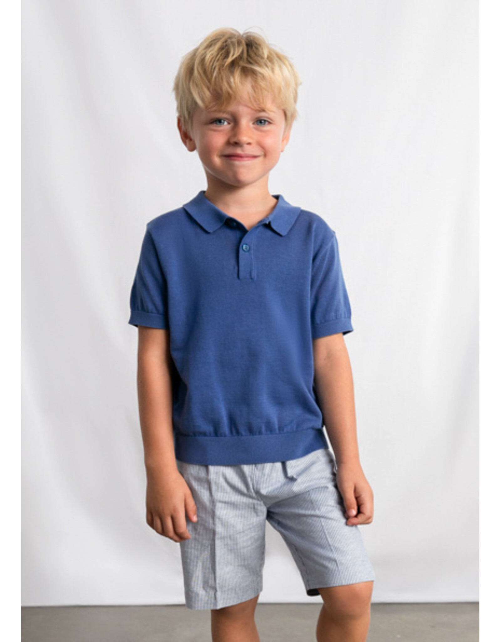 Mayoral bermuda linnen blauw gestreept