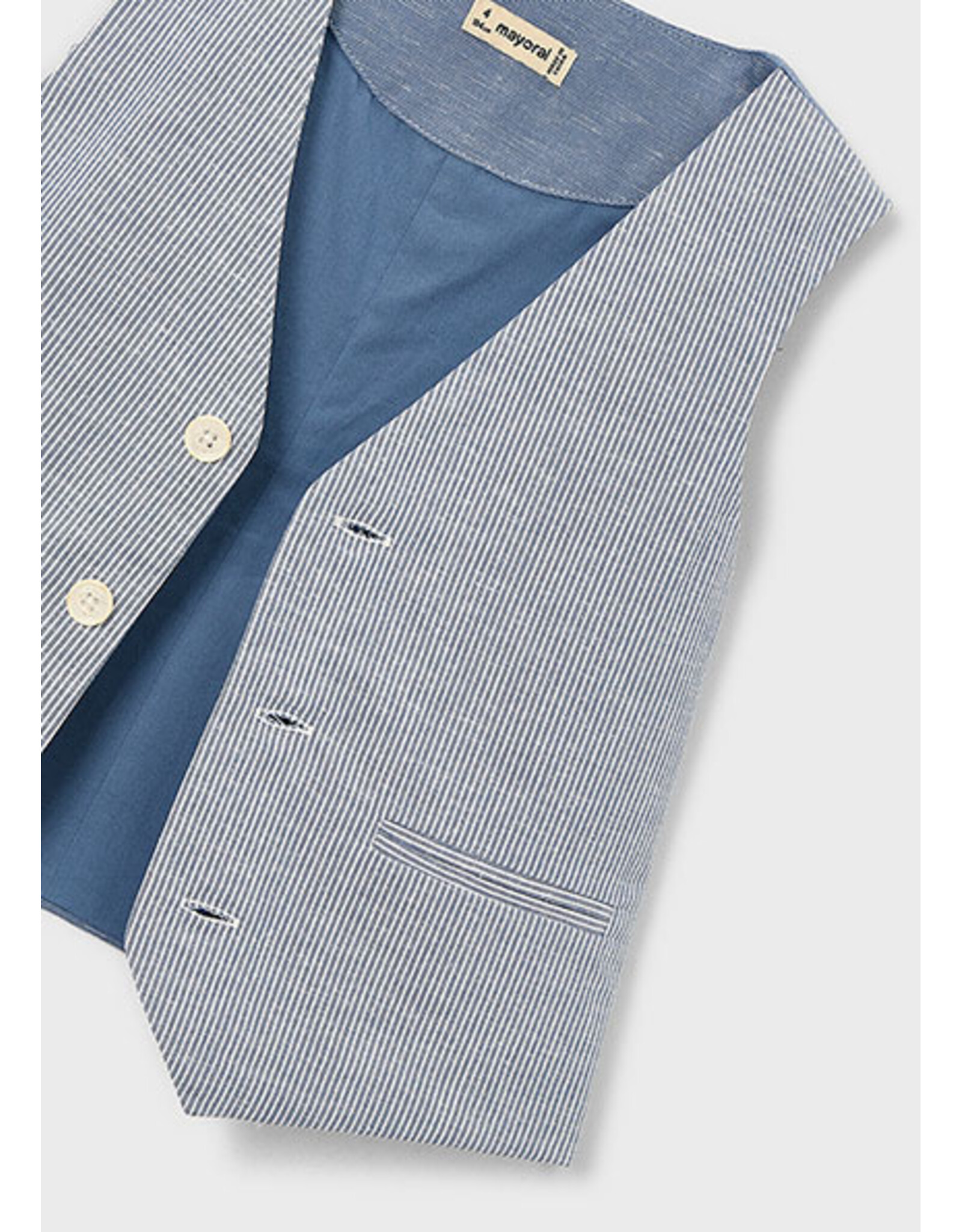 Mayoral spencer jasje blauw gestreept