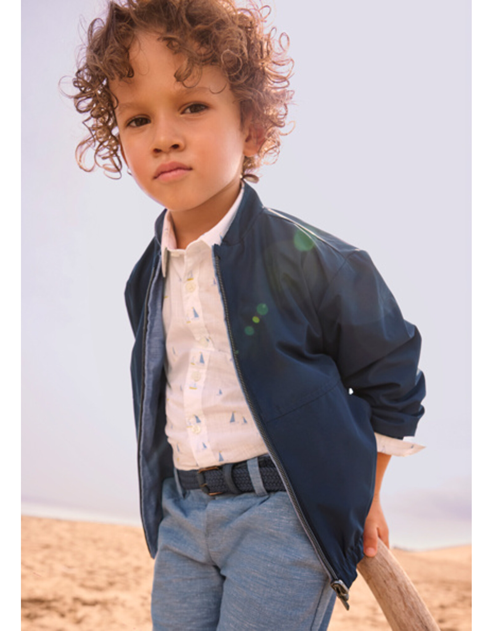 Mayoral bomber jas omkeerbaar blauw