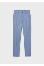 Nukutavake broek linnen blauw