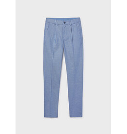 Nukutavake broek linnen blauw