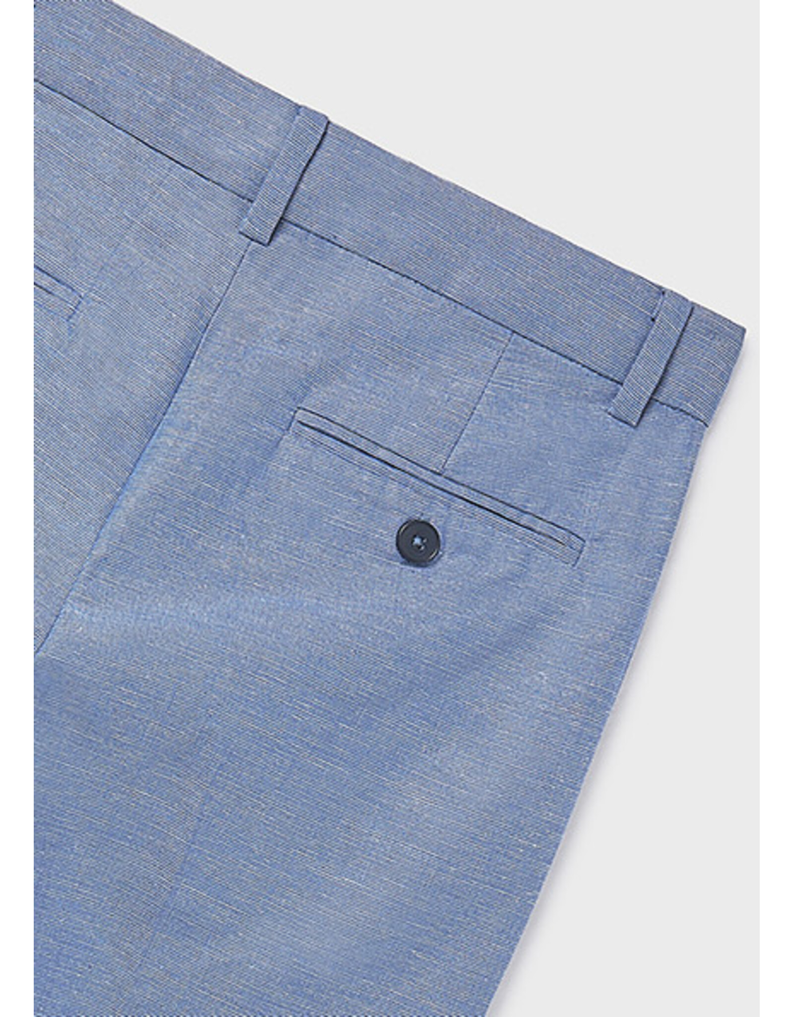 Nukutavake broek linnen blauw