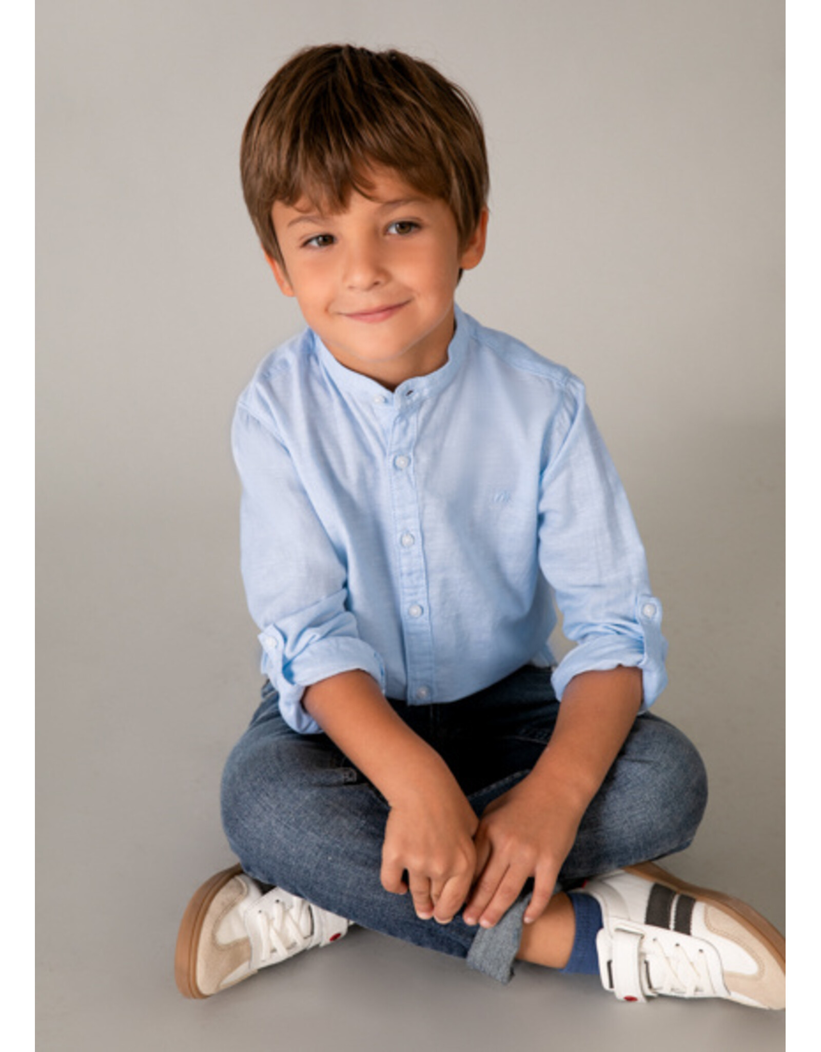 Mayoral hemd mao licht blauw