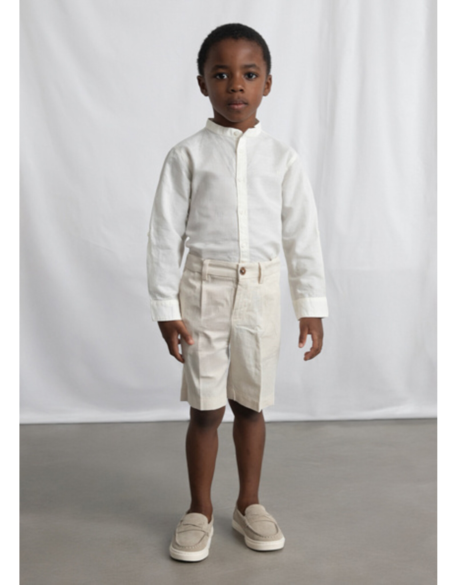 Mayoral hemd wit mao kraag