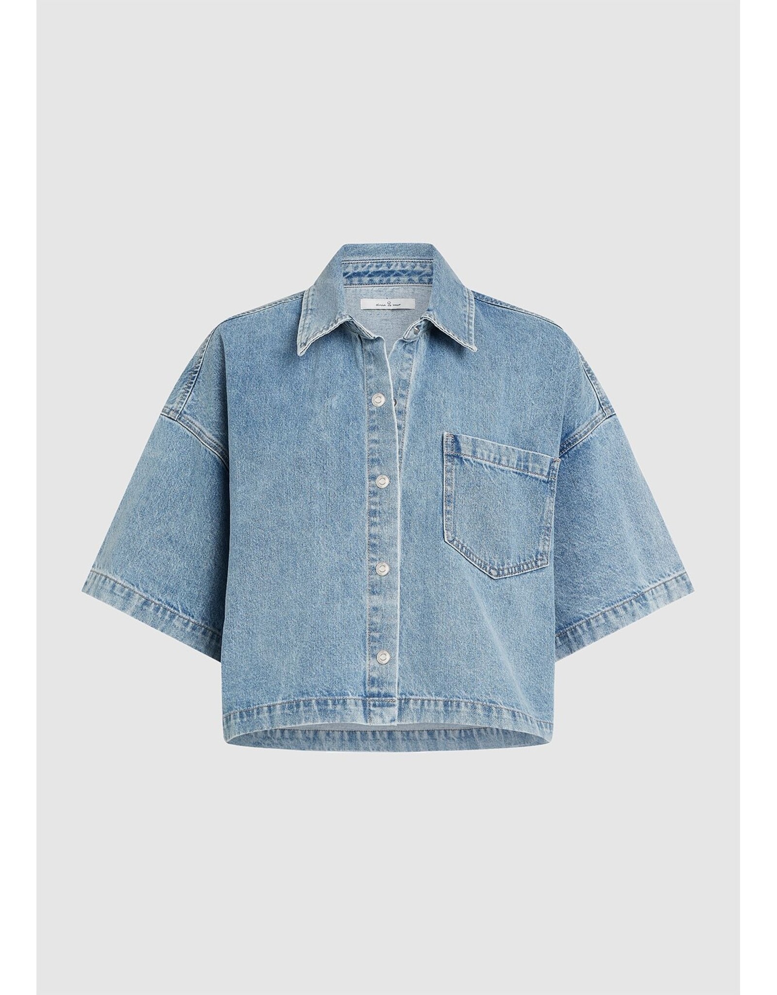 circle of trust cropped jeansblouse Denver blue Boheme wash