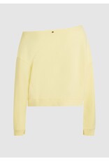 circle of trust cropped sweater lime light