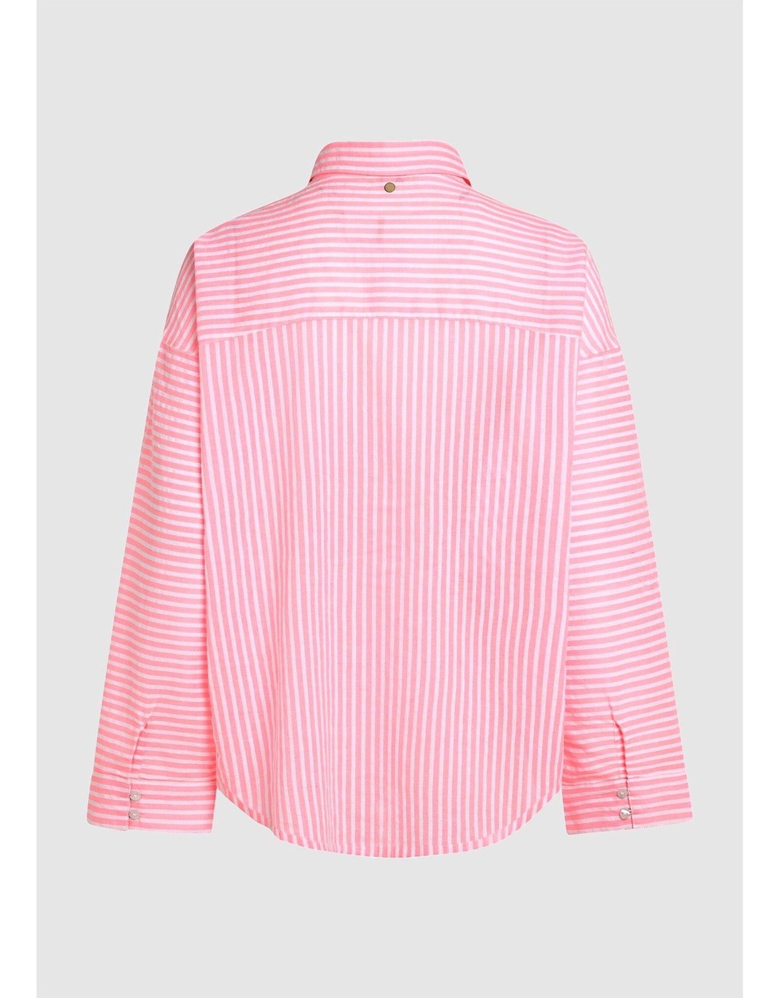 circle of trust gestreepte blouse Elena bright pink