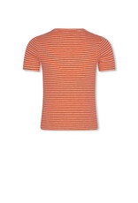 AO76 t-shirt emi  stripe fluo coral