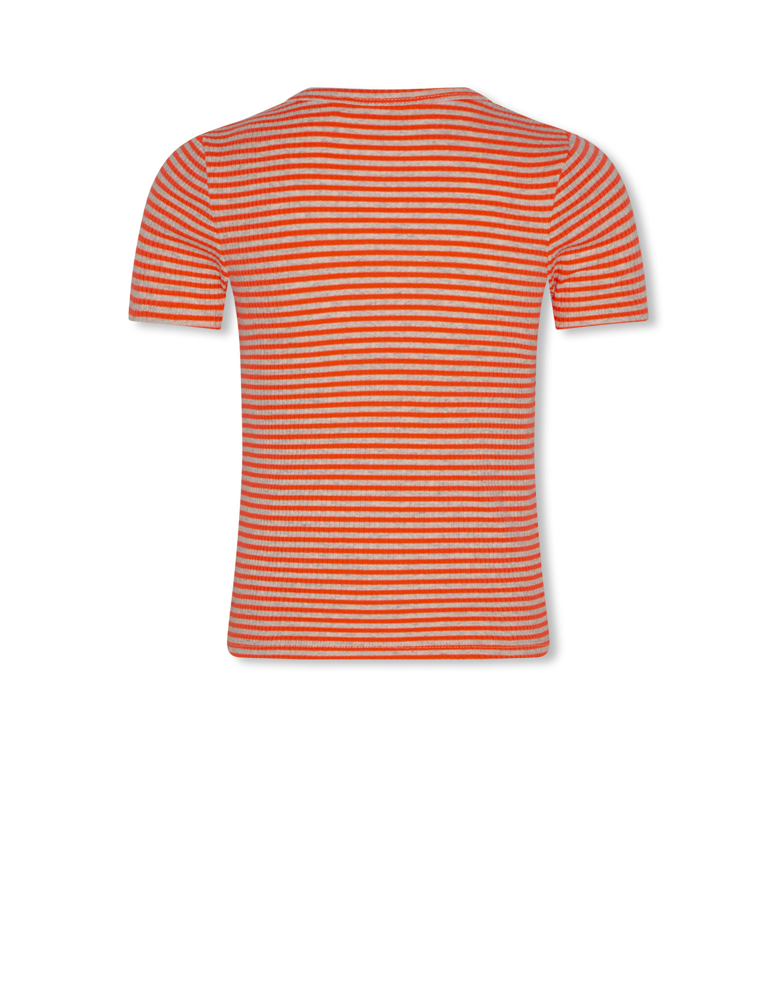 AO76 t-shirt emi  stripe fluo coral