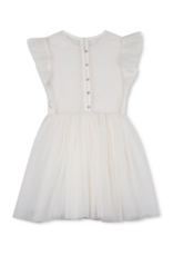 Billieblush jurk ecru tule franje