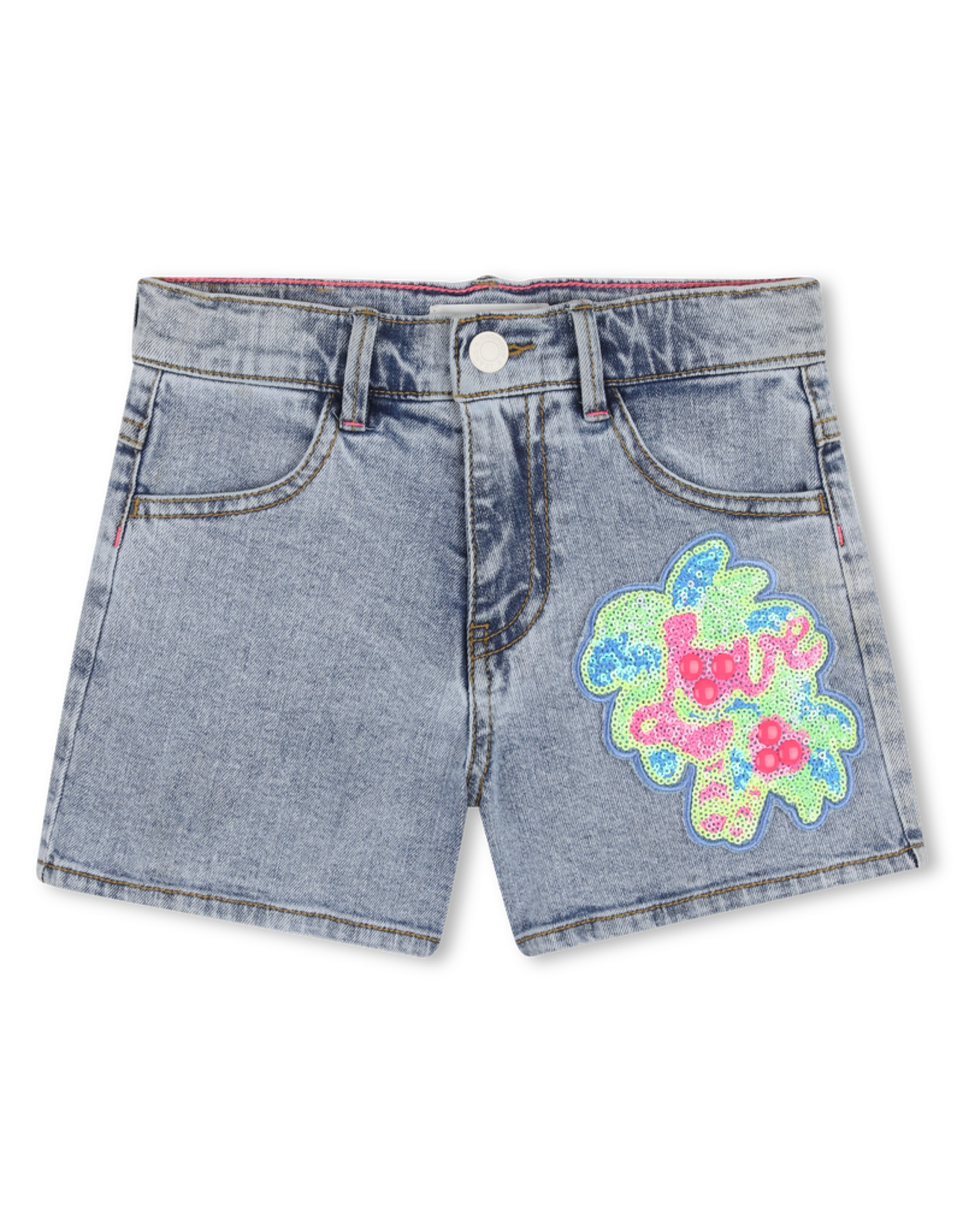 Billieblush short jeans love paillet