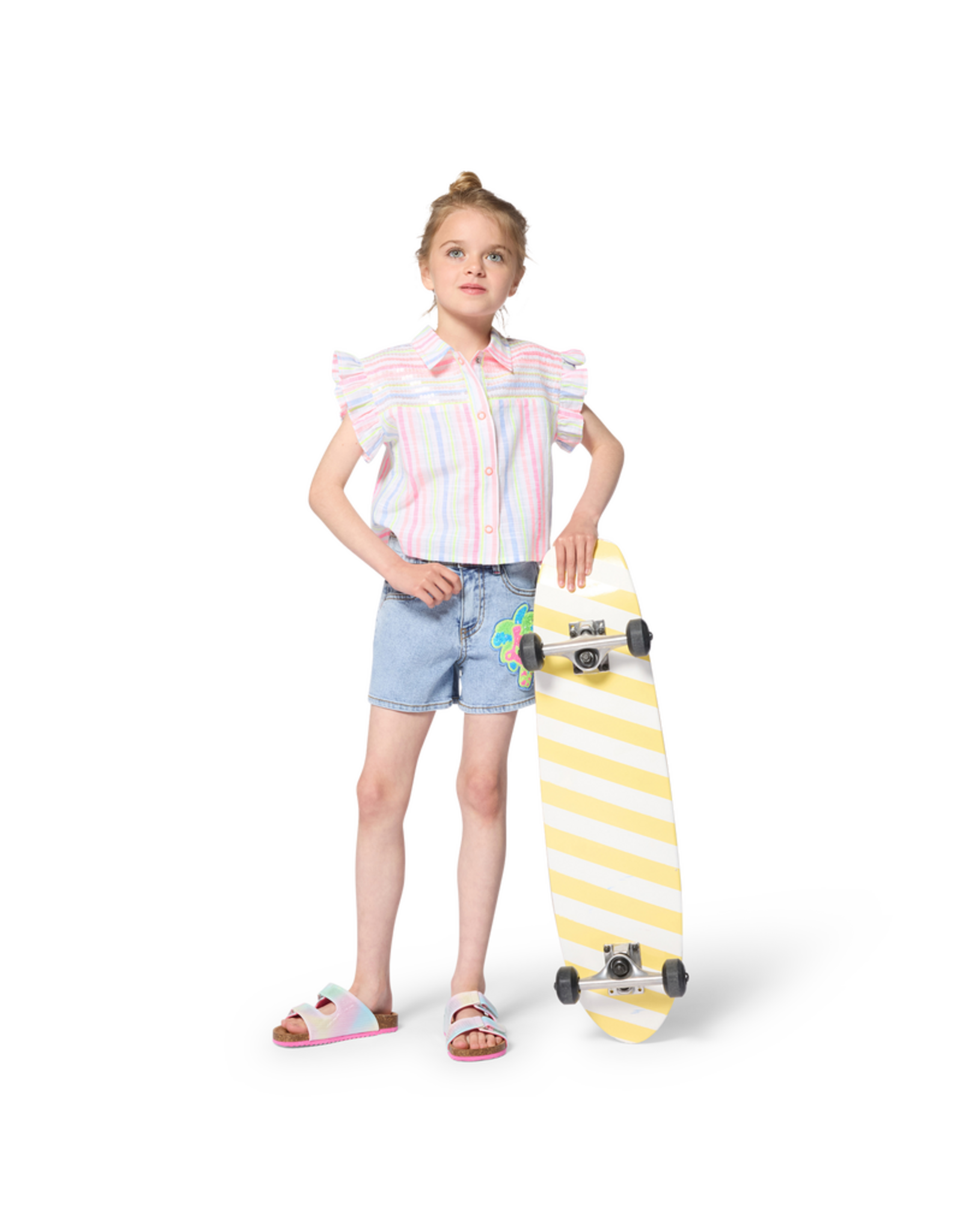 Billieblush short jeans love paillet