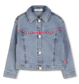 Billieblush jeansjas studs fluo roze