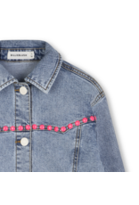 Billieblush jeansjas studs fluo roze