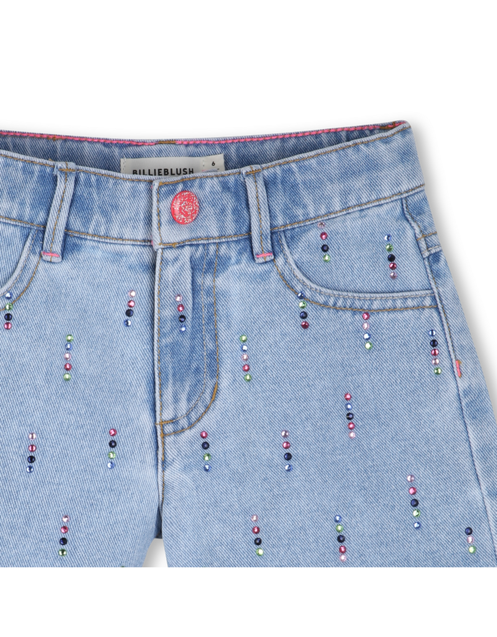 Billieblush short denim straps multicolor
