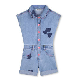 Billieblush playsuit denim hartjes
