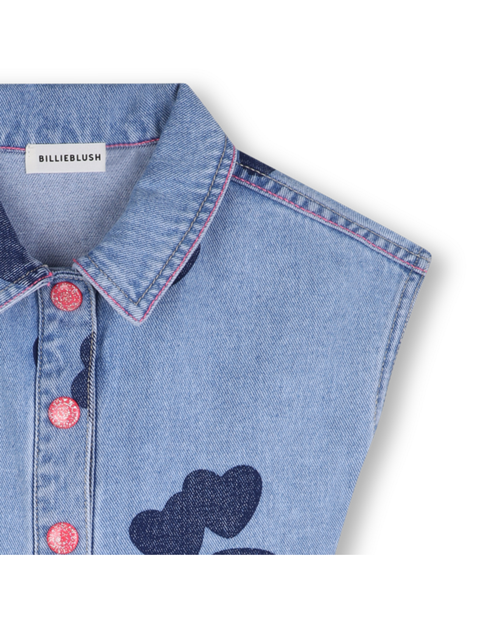 Billieblush playsuit denim hartjes