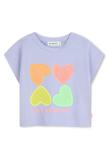 Billieblush t-shirt angel blue hartjes
