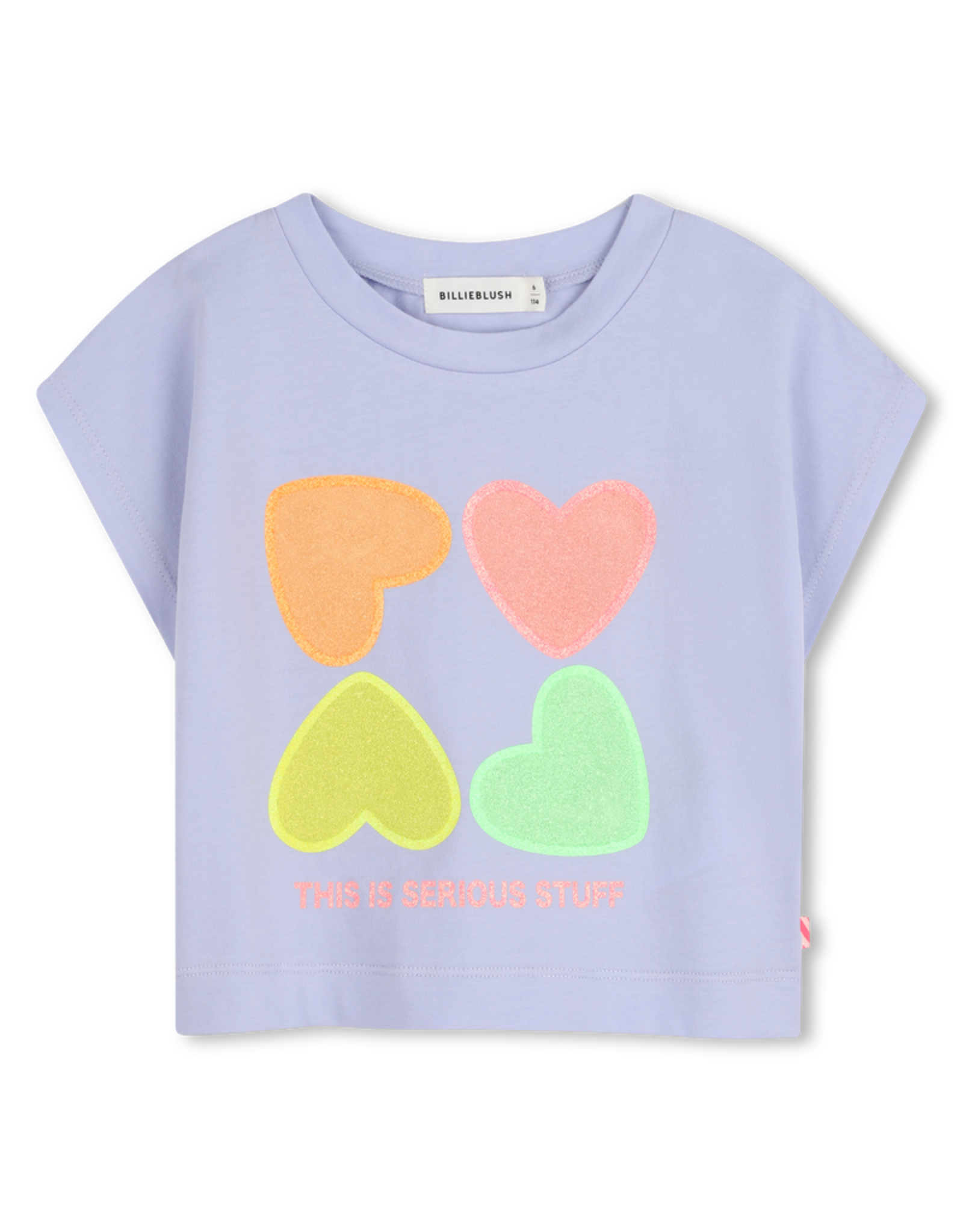 Billieblush t-shirt angel blue hartjes
