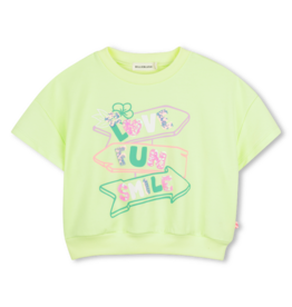 Billieblush sweater korte mouw lemon green love
