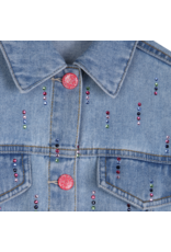 Billieblush jeansjas denim strass multicolor