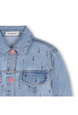Billieblush jeansjas denim strass multicolor