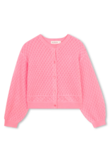 Billieblush gilet tricot fluo roze