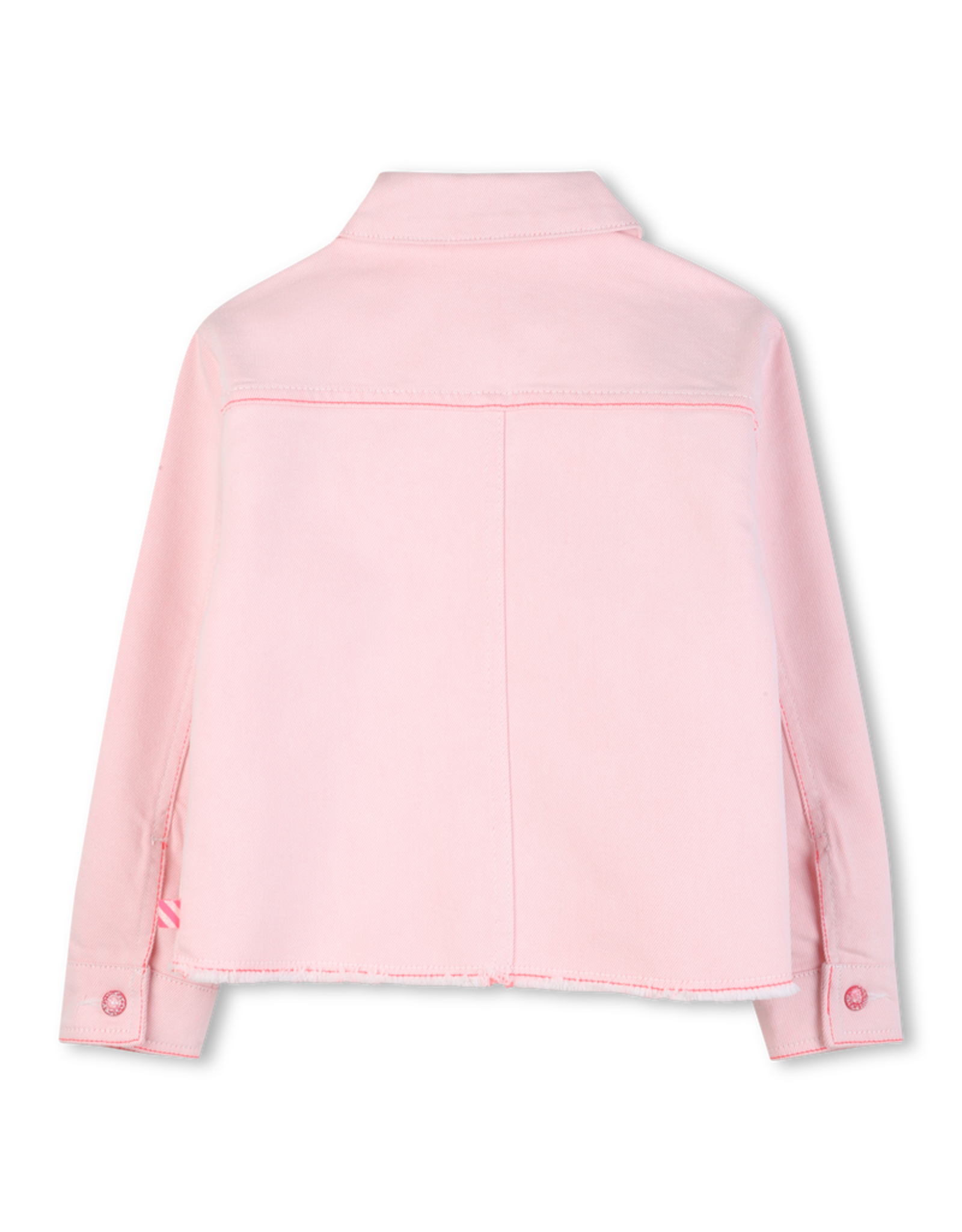 Billieblush jeansjas roze paillet zakje