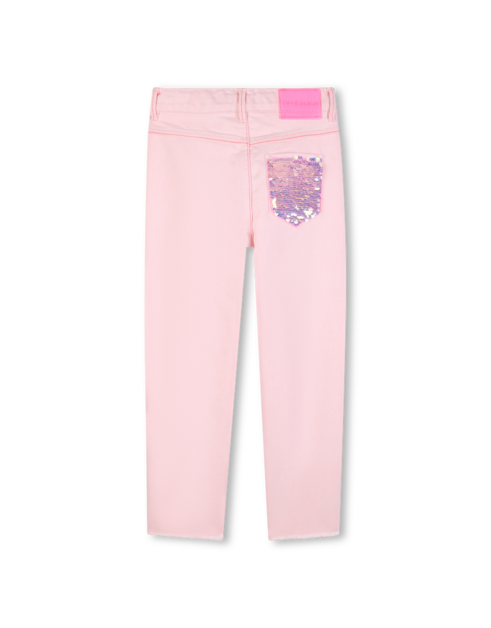 Billieblush jeans roze paillet zakje