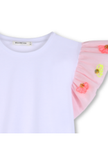 Billieblush t-shirt wit mouw tule