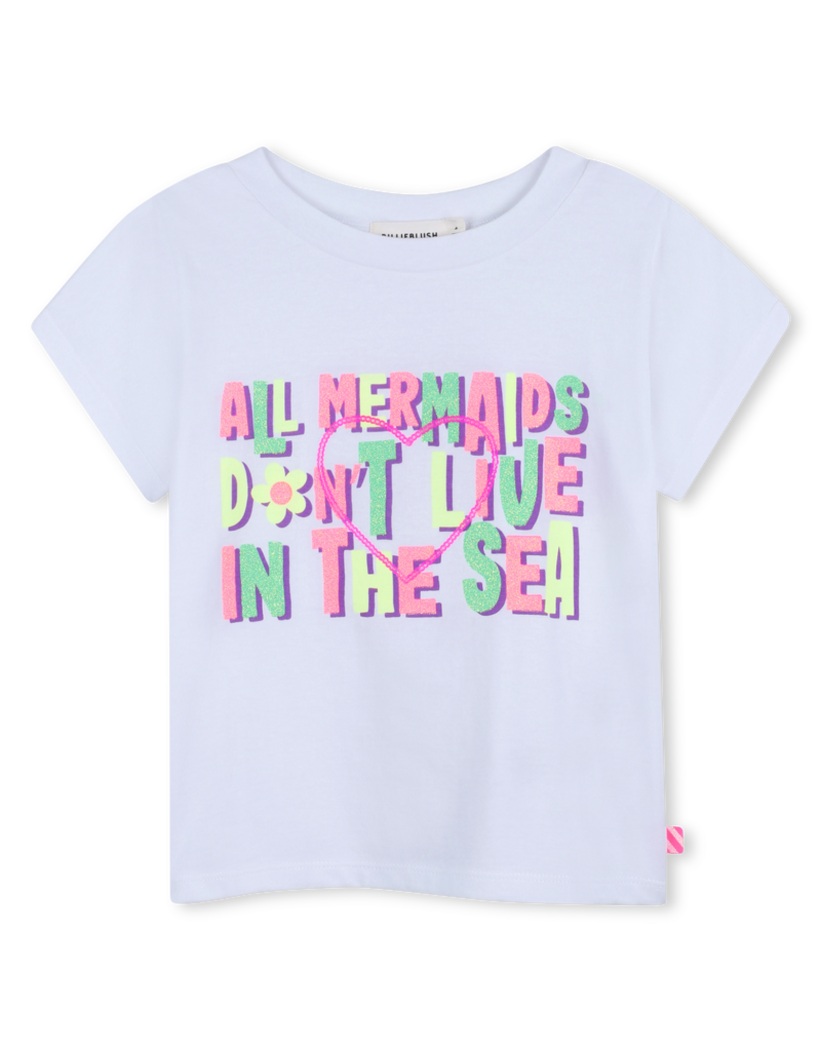 Billieblush t-shirt wit mermaids