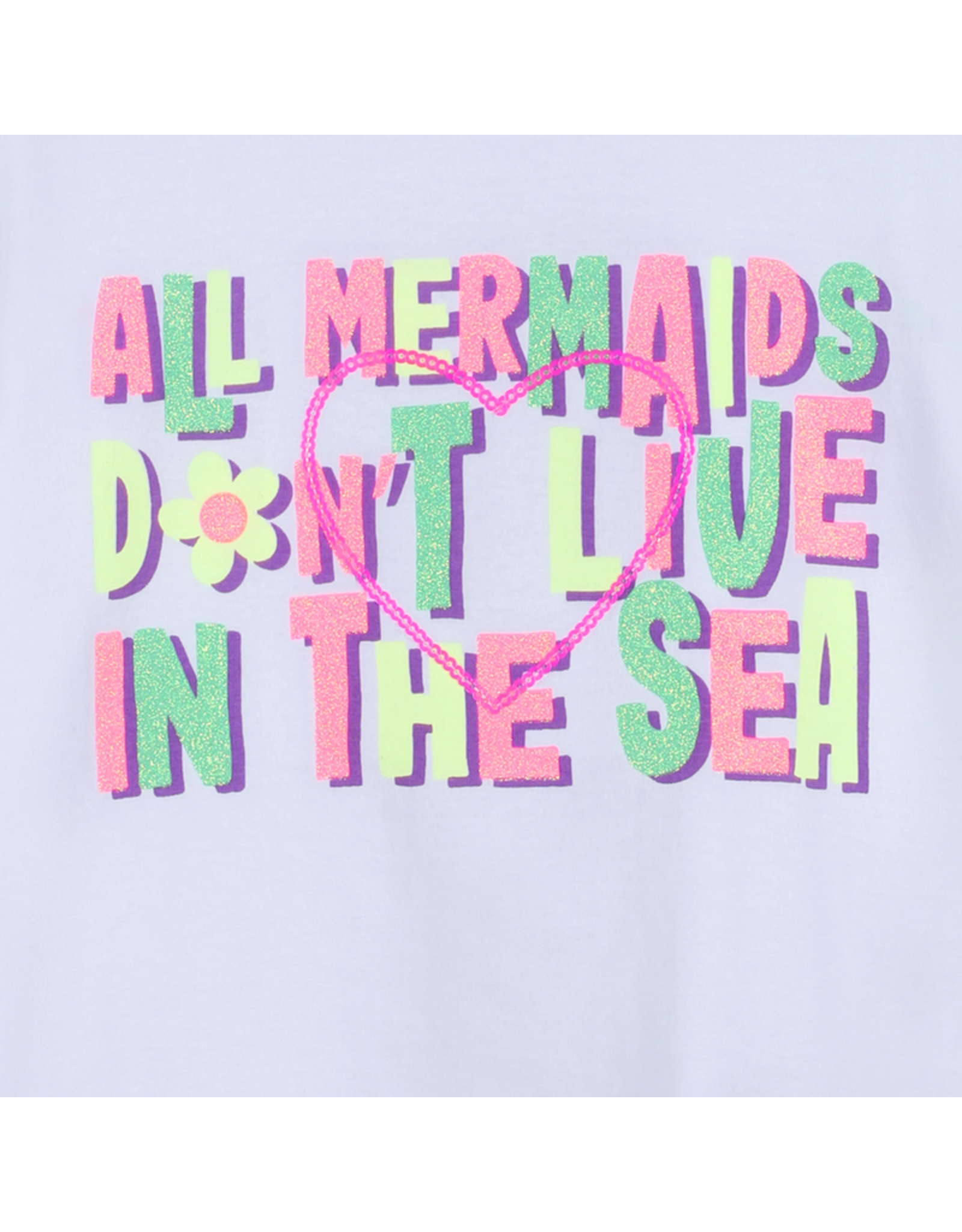 Billieblush t-shirt wit mermaids