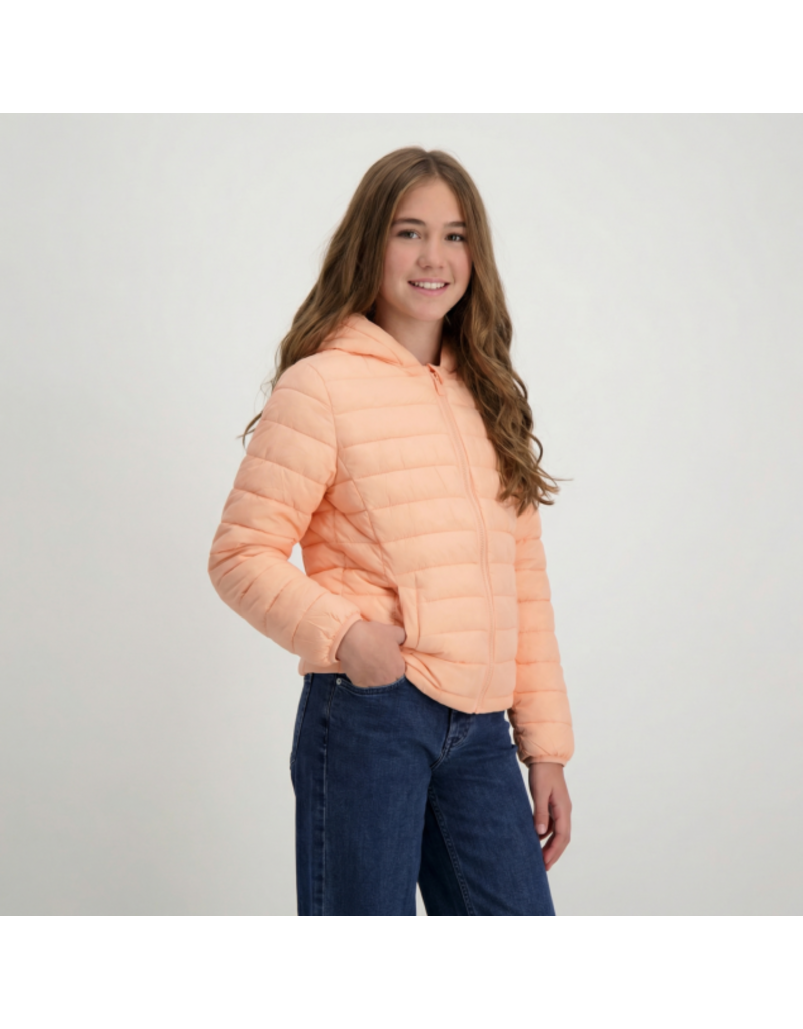 Cars gewatteerde zomerjas Thelma peach
