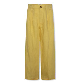 AO76 wijde broek linnen Troy yellow