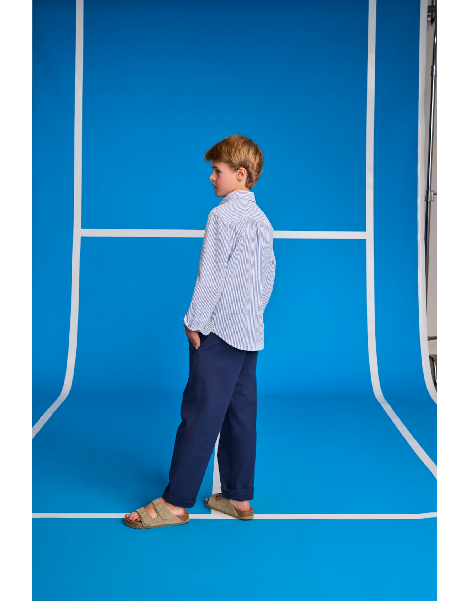 AO76 gestreept hemd kreeft Alan